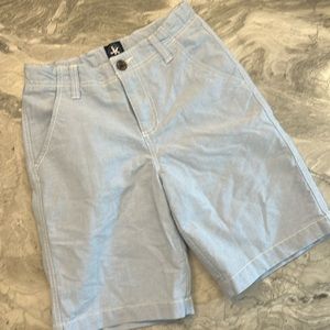 Linen blue shorts